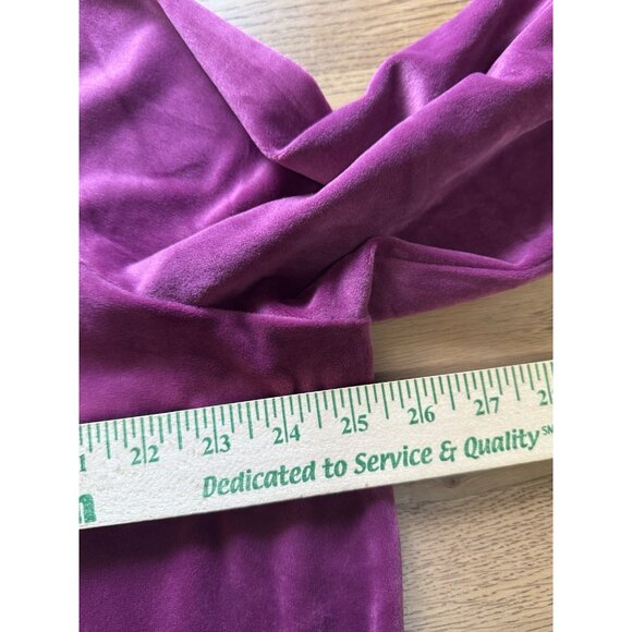 Woman Within Velour Button Up Tunic Shirt Size 18/20 Large Long Sleeve Stretch - Picture 5 of 11